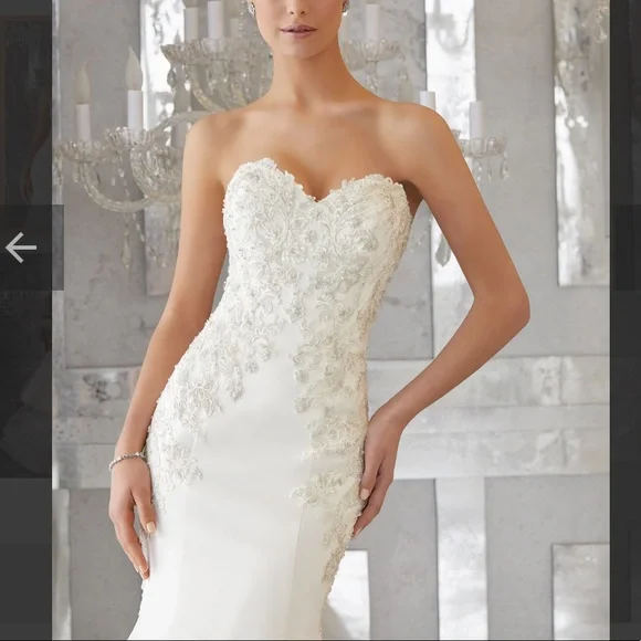 MORILEE Mori Lee BLU MADELINE GARDNER Maris Wedding Dress 6 - Picture 2 of 7